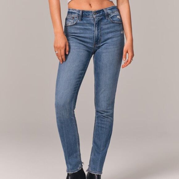 Abercrombie & Fitch High Rise Skinny Jean size 24 - Picture 3 of 5